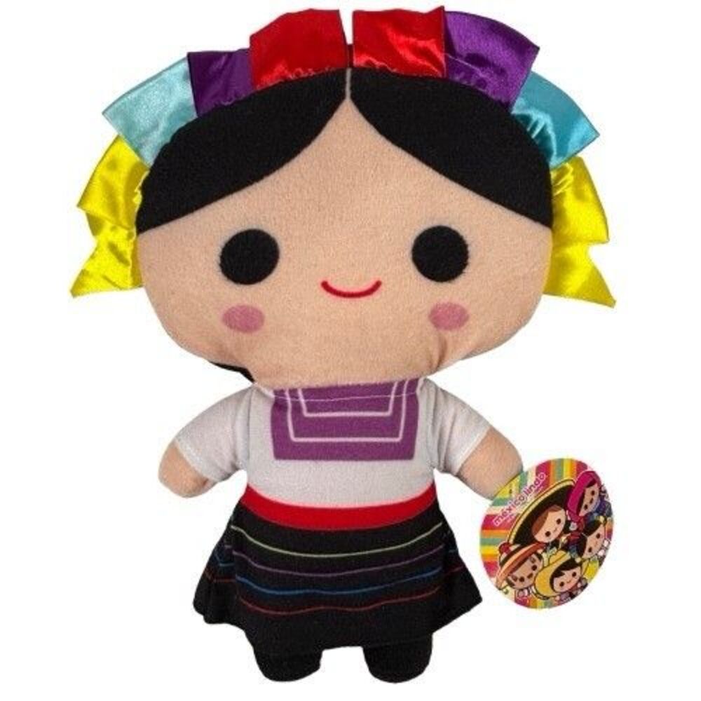 Mexico Lindo Girl Plush Stuffed Doll Bright Colorful 2016 New with Tags